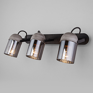 Светильник спот Mars 20122/3 черный/тертый серый