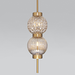 Светильник подвесной Plaza 50186/2 латунь