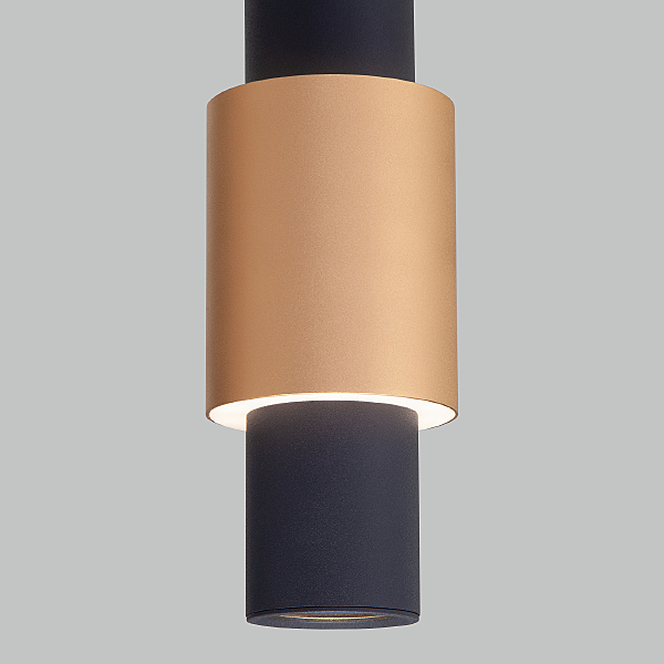 Светильник подвесной Bento 50204/1 LED черный/матовое золото