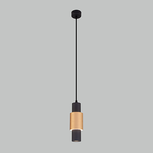 Светильник подвесной Bento 50204/1 LED черный/матовое золото