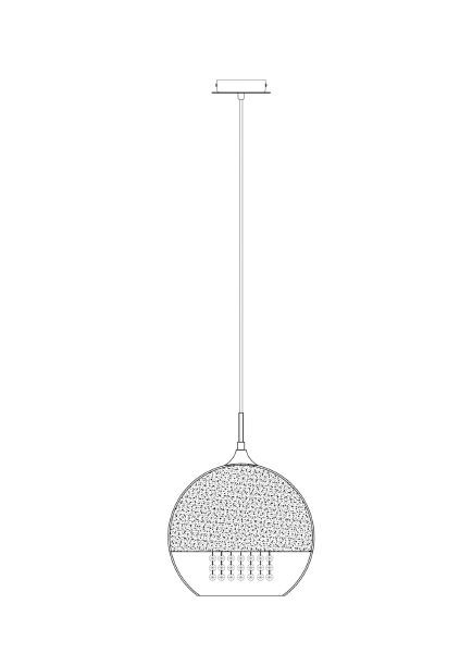 Светильник подвесной Fermi P140-PL-170-1-G