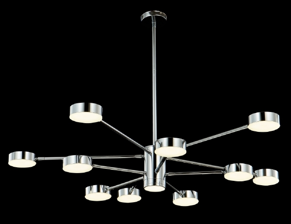 Люстра на штанге Goracio GORACIO SP10+1 D1100 CHROME