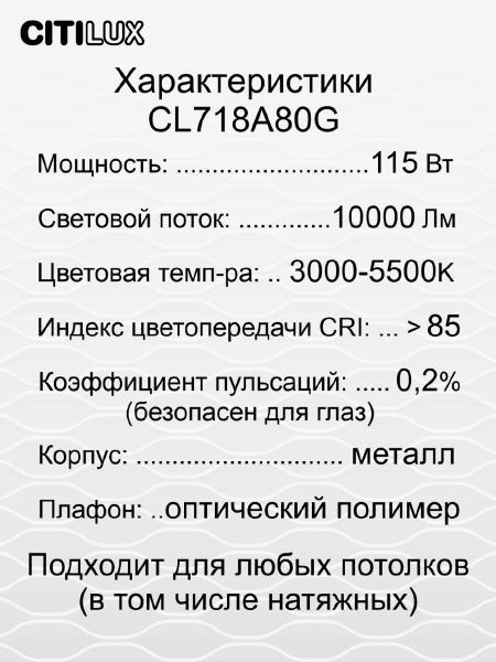 Светильник потолочный Альпина CL718A80G