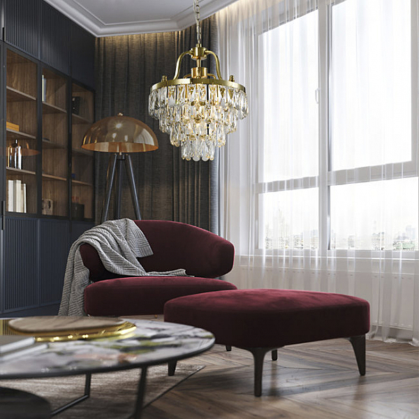 Подвесная люстра Salvatore LH0037/4P-CO-CL