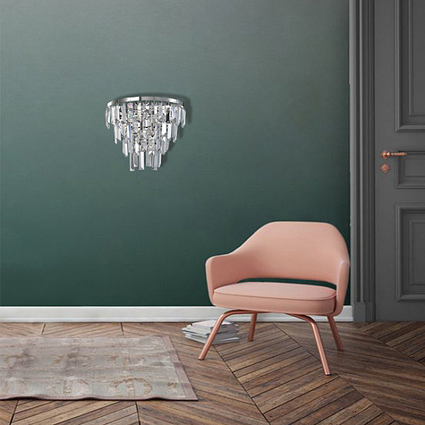 Настенное бра Novello LH0039/2W-NK-CL