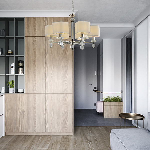 Подвесная люстра Vivien LH1038/6H-NK-WT