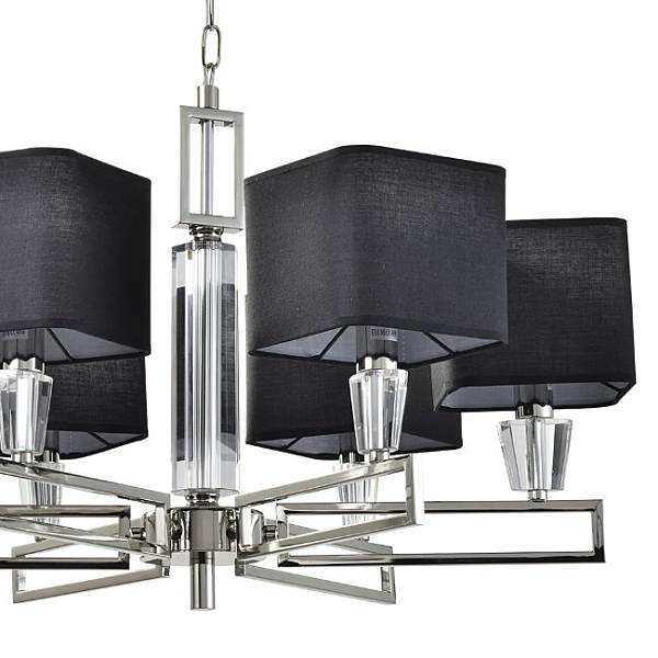 Подвесная люстра Alessandriya LH1057/6P-NK-BK