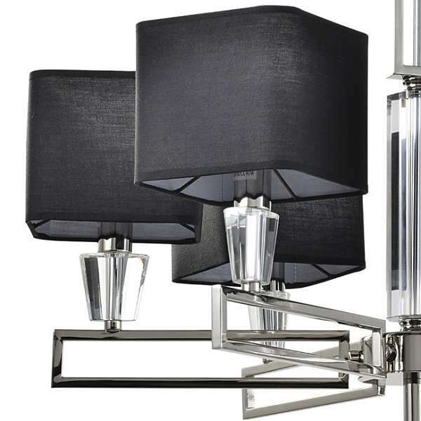 Подвесная люстра Alessandriya LH1057/6P-NK-BK