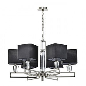 Подвесная люстра Alessandriya LH1057/6P-NK-BK