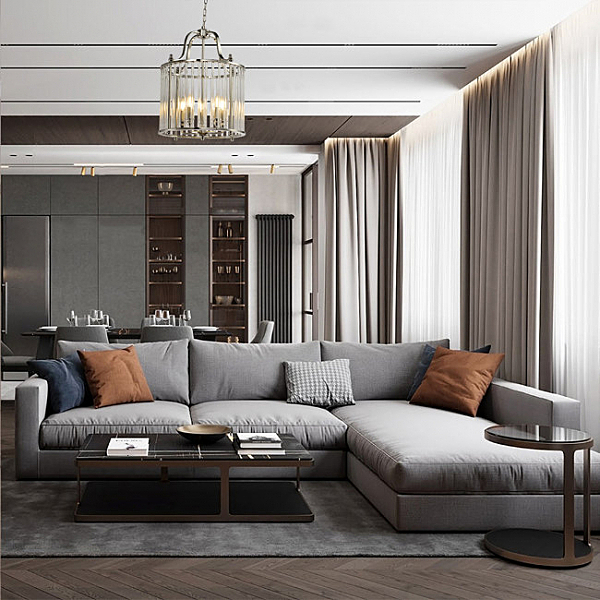 Подвесная люстра Lariana LH3038/5P-A-NK-CL