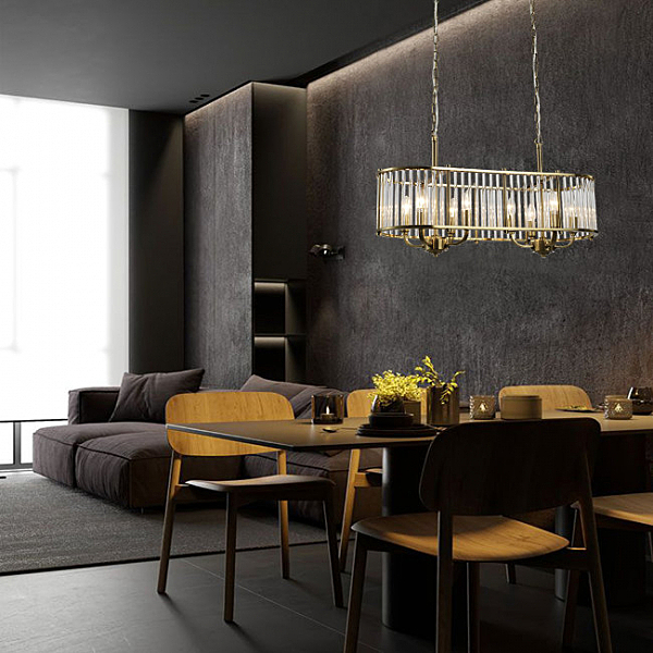 Подвесная люстра Lariana LH3038/8PR-CO-CL