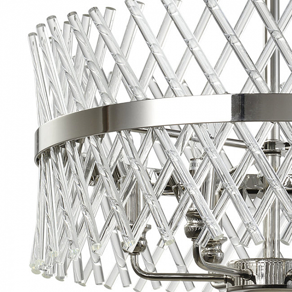 Подвесная люстра Baziano LH3040/6P-NK-CL