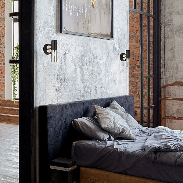 Настенное бра Tesoro 70125/1 черный