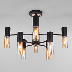 Потолочная люстра Tesoro 70125/8 черный Smart
