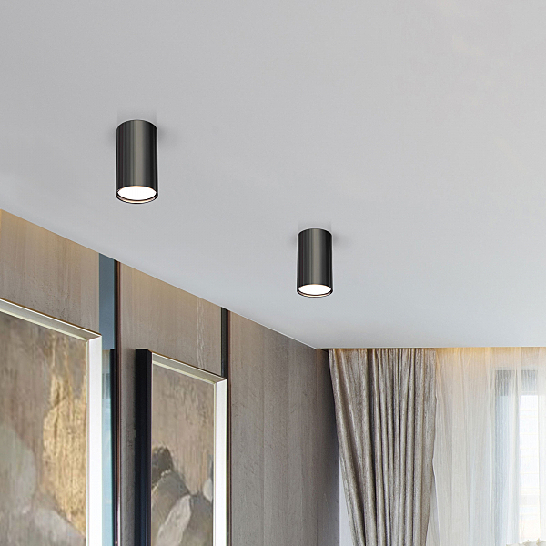 Накладной светильник 1081 1081 GU10 черный жемчуг