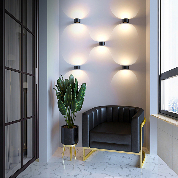 Настенный светильник Coneto Coneto LED чёрный (MRL LED 1045)