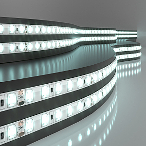 LED лента 24V 9,6W IP65 Лента светодиодная 120Led 9,6W IP65 6500K холодный белый (2835 24V 120Led 9,6W IP65)