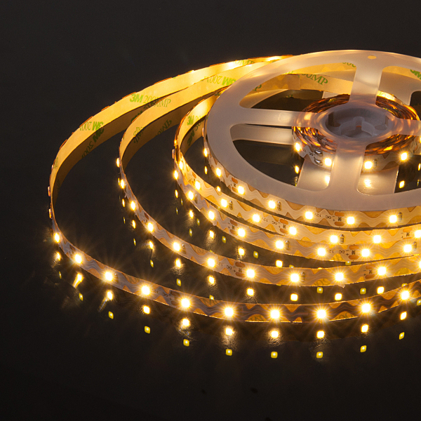 LED лента 12V 6W IP20 Лента светодиодная гибкая 60 Led 6W IP20 3300К теплый белый (S 2835 12V 60Led 6W IP20)