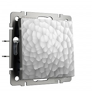 Выключатель Hammer W1210006/ Выключатель одноклавишный (серебряный)