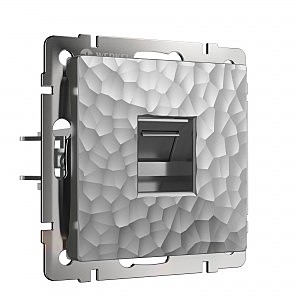 Розетка Hammer W1281006/ Розетка Ethernet RJ-45 (серебряный)