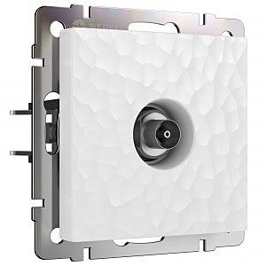 Розетка Hammer W1283001/ ТВ-розетка оконечная (белый)