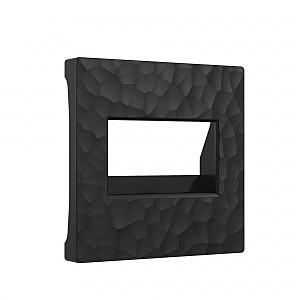 Накладка на механизм Hammer W1291108/ Накладка для двойной розетки Еthernet RJ-45 (черный)