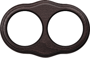 Рамка WL20-frame-02 / Рамка на 2 поста (венге)