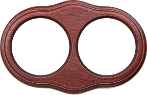 Рамка WL20-frame-02 / Рамка на 2 поста (итальянский орех)