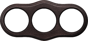 Рамка WL20-frame-03 / Рамка на 3 поста (венге)