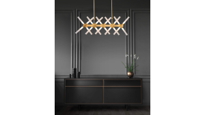 Люстра на штанге Alford LDP 6036-20 GD