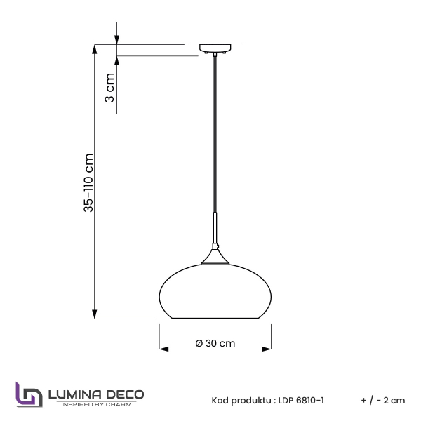 Светильник подвесной Brosso LDP 6810 PR