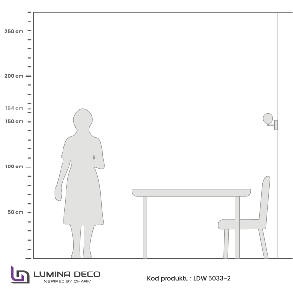 Настенное бра Marsiada LDW 6033-2 GD