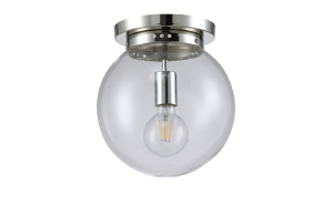 Светильник потолочный Mario MARIO PL1 D250 NICKEL/TRANSPARENTE