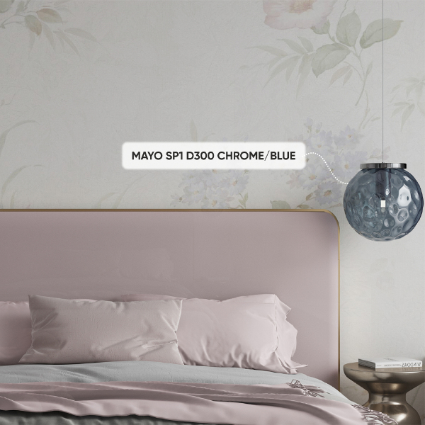 Светильник подвесной Mayo MAYO SP1 D300 CHROME/BLUE