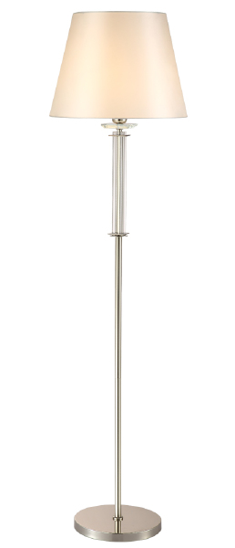 Торшер Nicolas NICOLAS PT1 NICKEL/WHITE