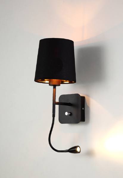 Настенное бра Pablo PABLO AP2 BLACK/BLACK-GOLD