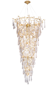 Люстра каскадная Reina REINA SP34 D1200 GOLD PEARL