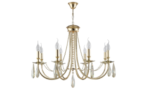 Подвесная люстра Victoria VICTORIA SP8 GOLD/AMBER