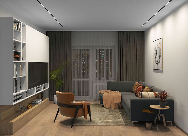 Трековый светильник Smart Linear DK8003-BK