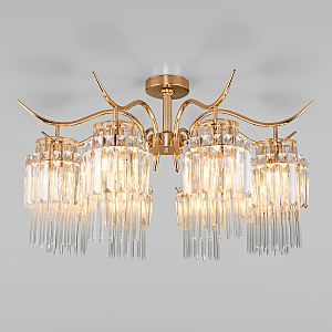 Потолочная люстра Sevilia 10119/8 золото/прозрачный хрусталь Strotskis