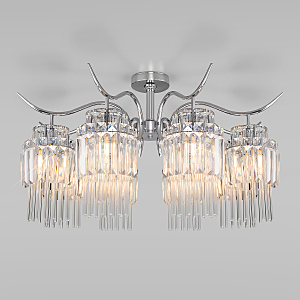 Потолочная люстра Sevilia 10119/8 хром/прозрачный хрусталь Strotskis