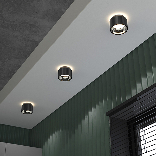 Накладной светильник Charlie 1069 GX53 Черный жемчуг