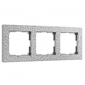 Рамка W0032406/ Рамка на 3 поста (серебряный)