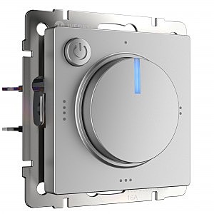 Выключатель W1151106/ Терморегулятор электромеханический для теплого пола (серебряный)