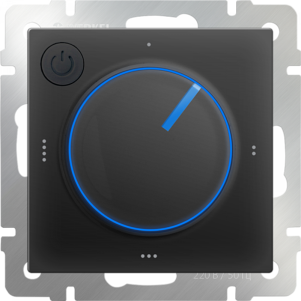 Выключатель W1151108/ Терморегулятор электромеханический для теплого пола (черный)