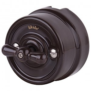 Выключатель W5620014/ Выключатель на 4 положения двухклавишный (коричневый) Ретро