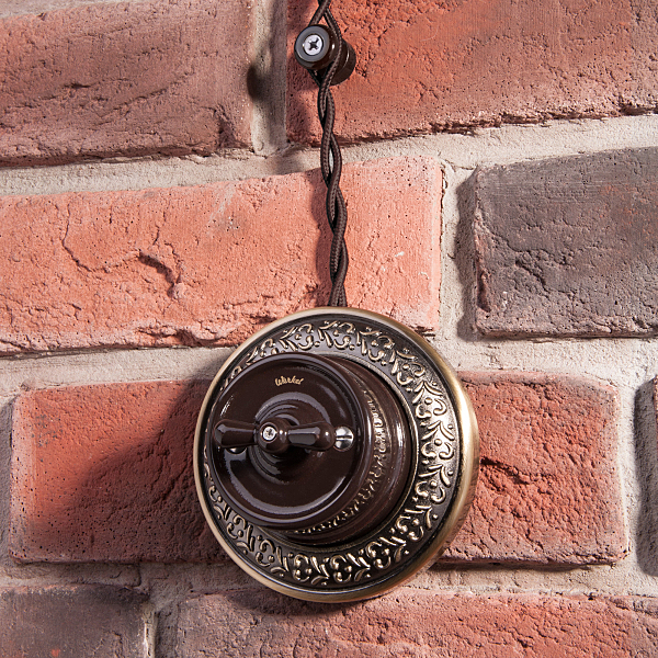 Аксесуар W6431414/ Комплект изоляторов без винта 100 шт. (коричневый) Ретро