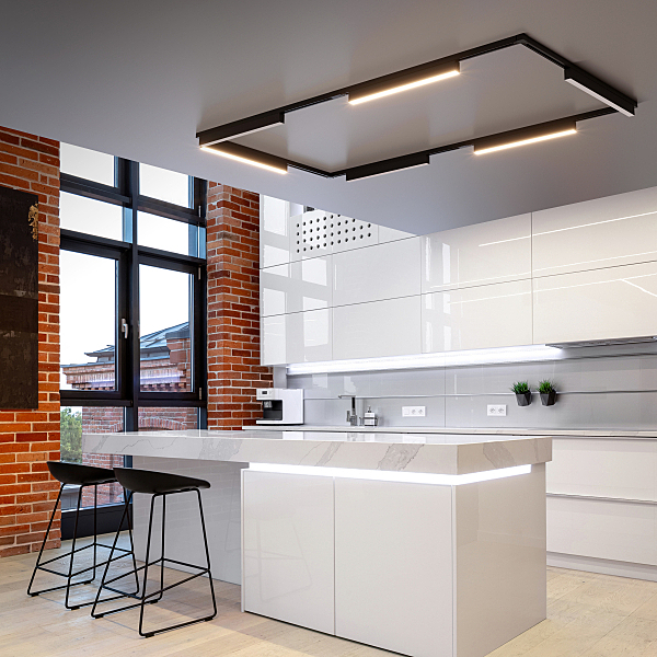 Трековый светильник X-Line X-Line черный матовый 28W 4200K (LTB55) трехфазный