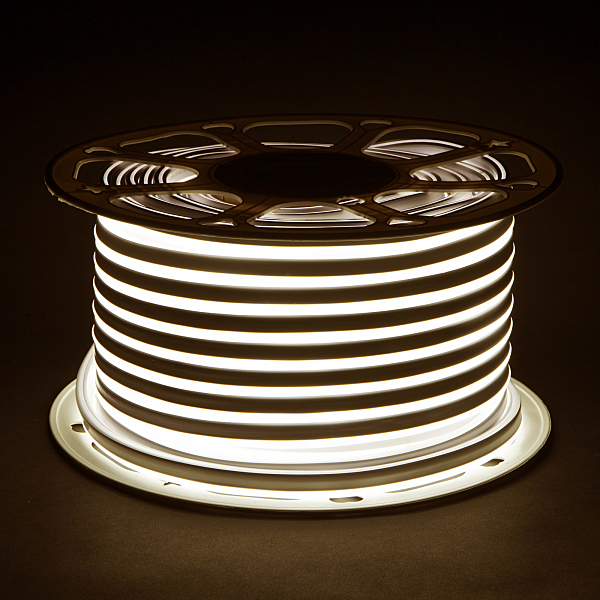Светодиодный шнур LS 001 220V 9,6 IP67 Гибкий неон LS001 220V 9.6W 120Led 2835 IP67 4200K односторонний дневной белый, 50 м