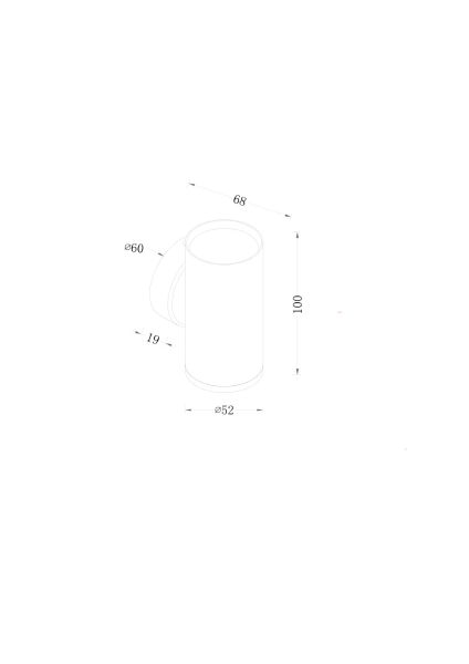 Настенный светильник Focus S C068WL-01MG
